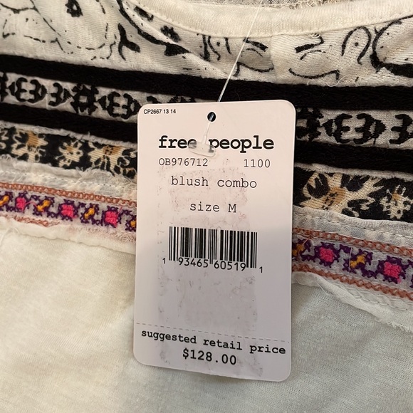 NWT Free People Blush Combo Top - Picture 3 of 5